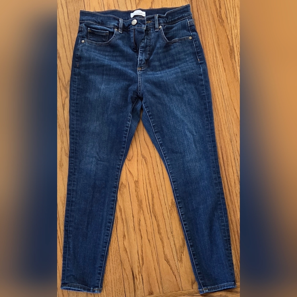 LOFT Women's Dark Blue Skinny Jeans